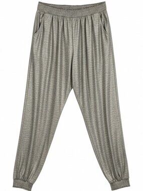 Anthropologie Shiny Gold Pull-on Wide Leg Harem Pants NWOT 2X